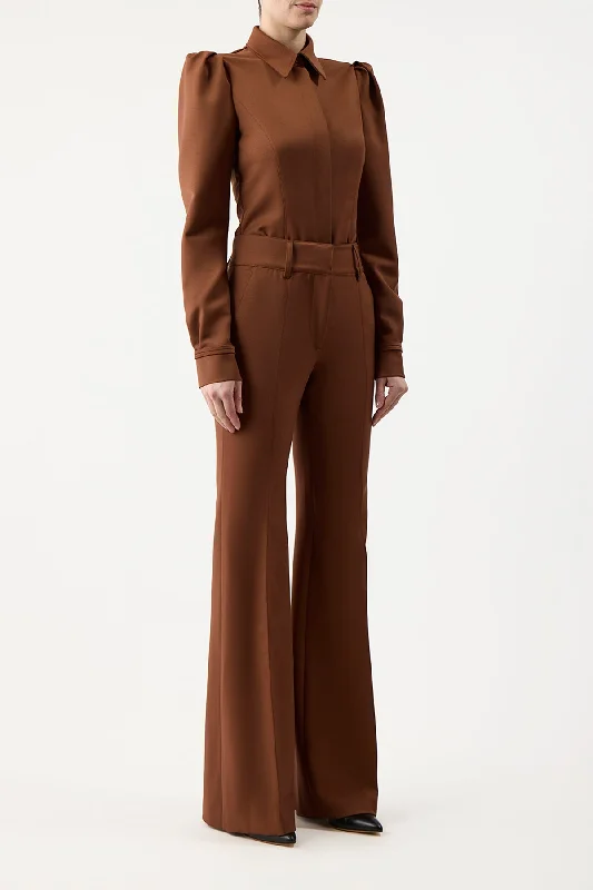 Rhein Pant in Cognac Sportswear Wool