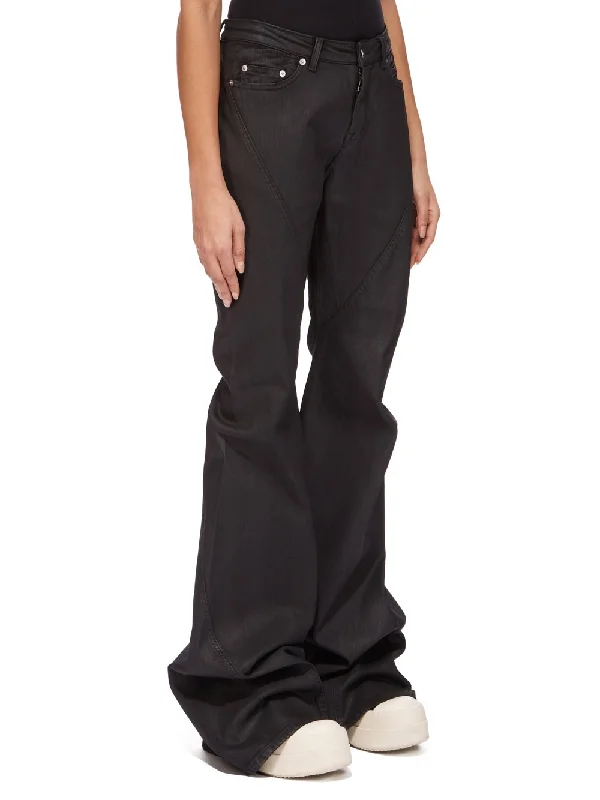 RICK OWENS DRKSHDW Women Bias Bootcut Pants