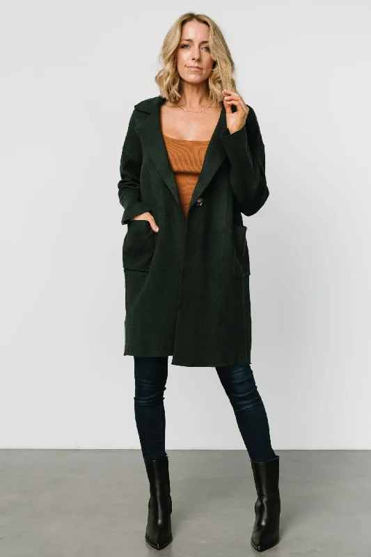 Roland Long Jacket | Dark Green