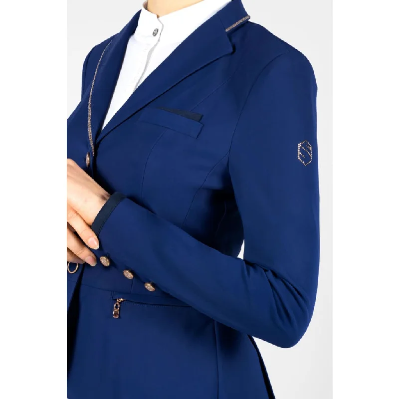 Samshield Ladies Competition Jacket Victorine Crystal Fabric Blue/Rose