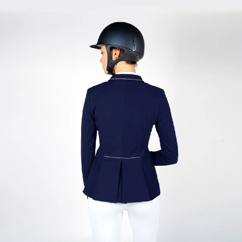 Samshield Ladies Competition Jacket Victorine Crystal Fabric Navy/Rose