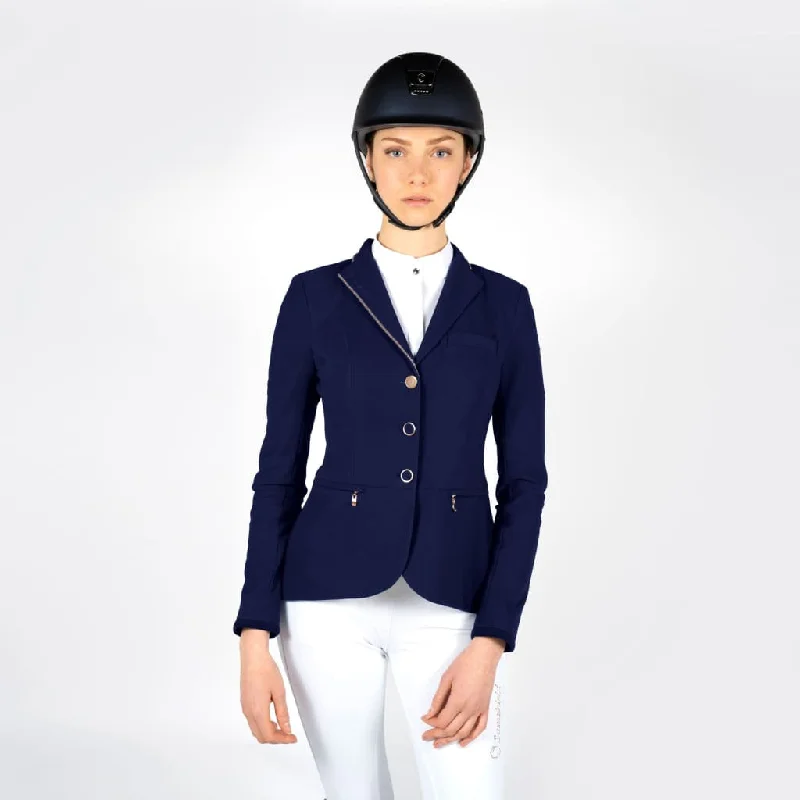 Samshield Ladies Competition Jacket Victorine Crystal Fabric Navy/Rose