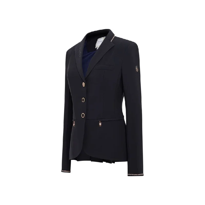 Samshield Ladies Victorine Crystal Fabric Competition Jacket Navy/Rose Gold