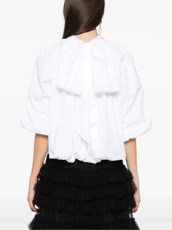 SIMONE ROCHA Women Puff Sleeve Back Bow Balloon Top