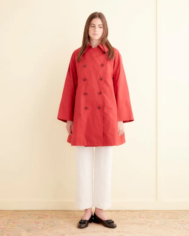 Swing Peacoat - Red