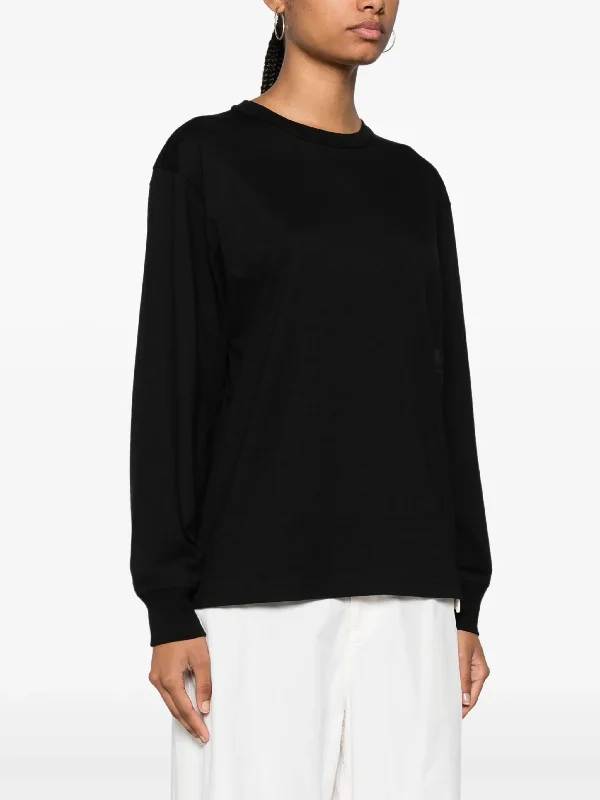 T BY ALEXANDER WANG Women Essential Puff Logo Jersey Long Sleeve Tee