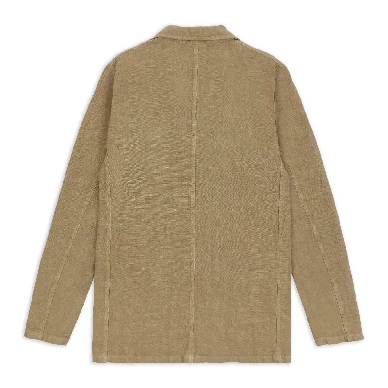 Vetra Heavy Linen Blazer - Wood