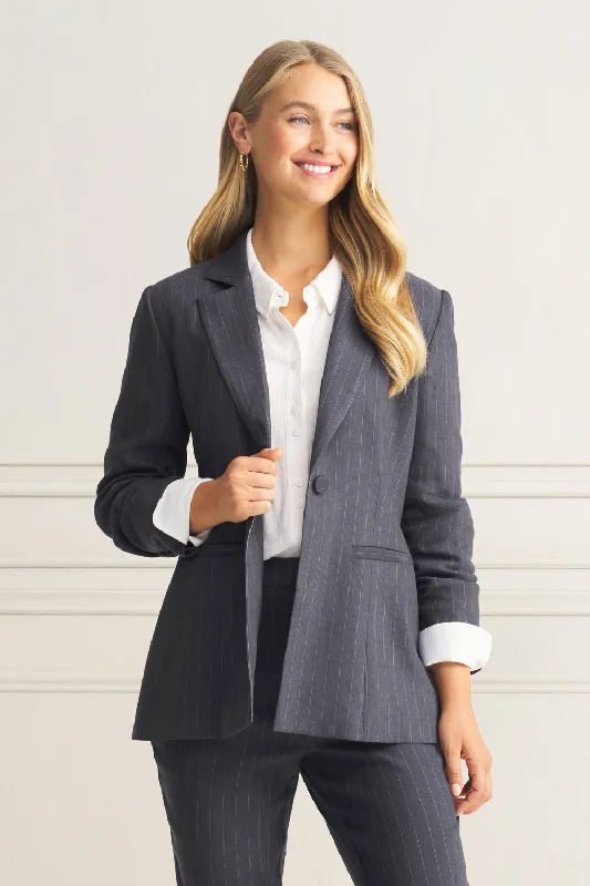 Long Line Linen Jacket