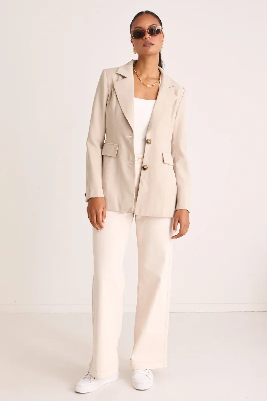 Zest Pumice Soft Touch Cinched Waist Blazer