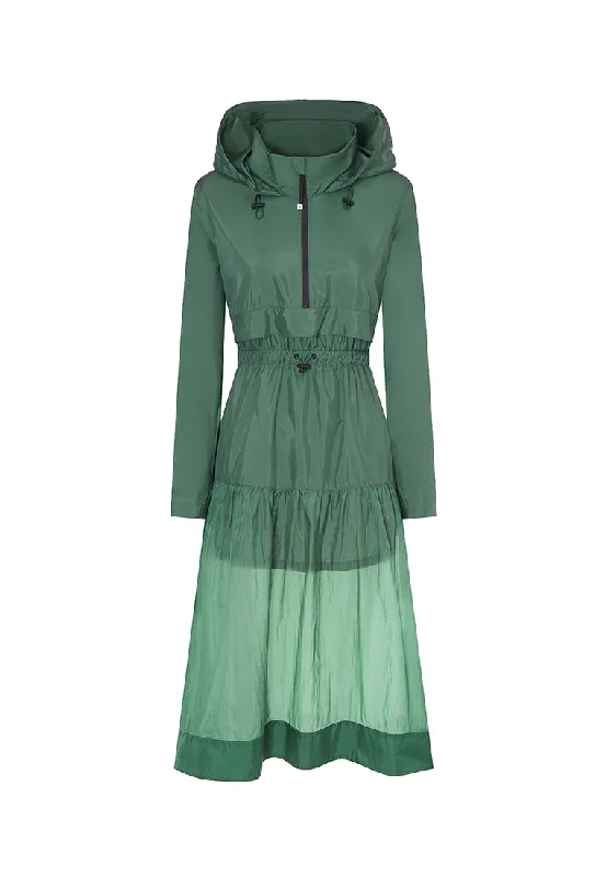 Rowan Anorak-inspired Dress with Packable Hood