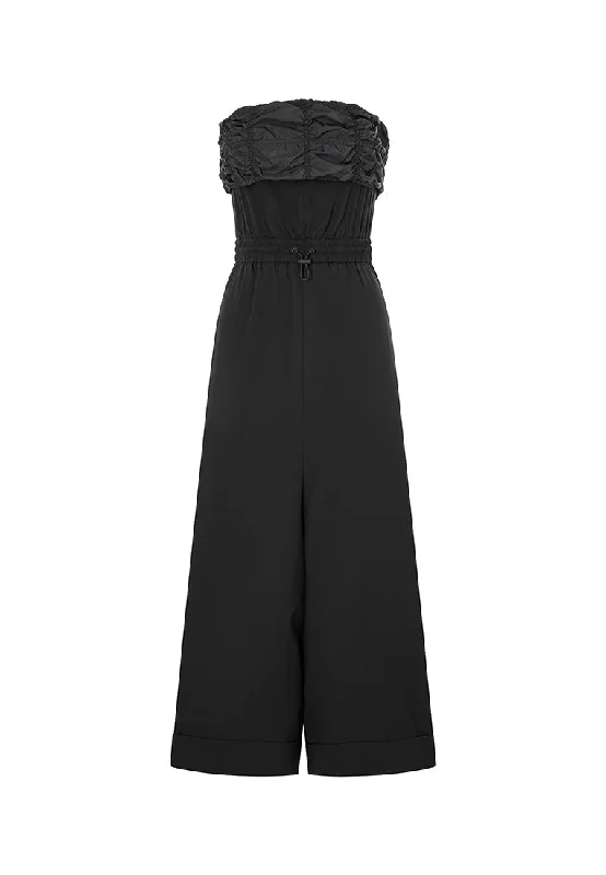 Acacia Strapless Recycled Polyester Jumpsuit with AP Signature Square Panel Detail