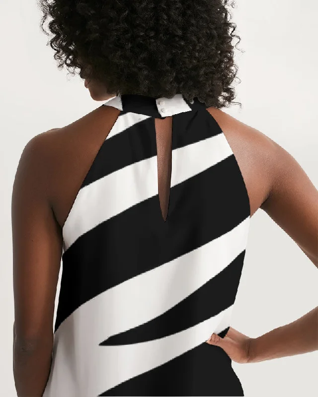 AKH Zebra Women's Halter Dress