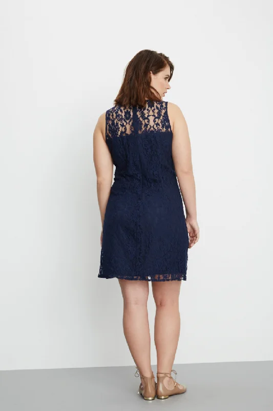 BB Dakota Zani lace shift dress - Navy   *Final Sale*