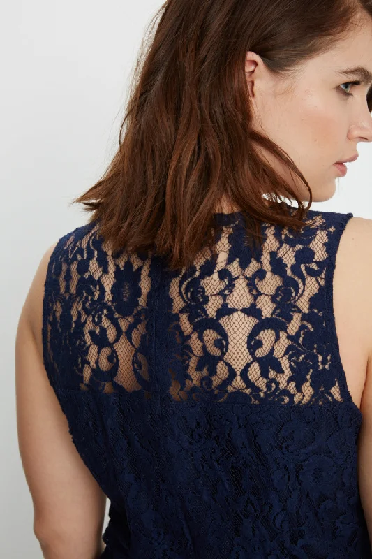 BB Dakota Zani lace shift dress - Navy   *Final Sale*