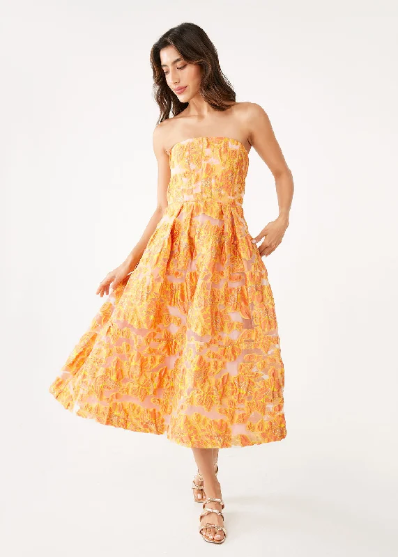 Catherine Dress Orange Blossom Organza