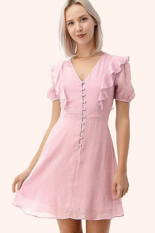 Clara Ruffle Collar Dress