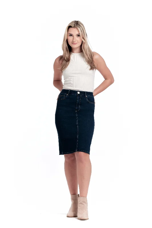 Tencel Denim Skirt in Safia