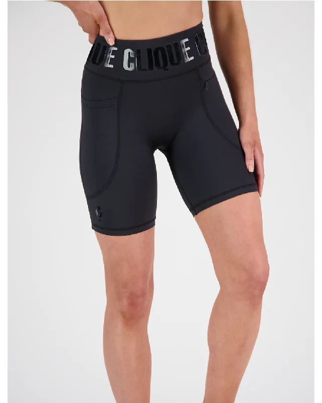 Clique Zone Mid Biker Short - Stealth