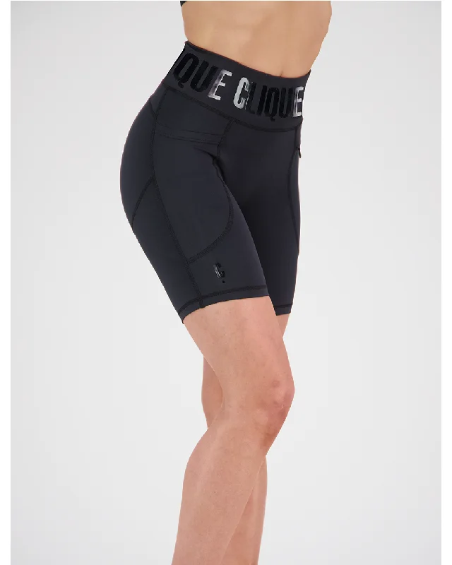 Clique Zone Mid Biker Short - Stealth