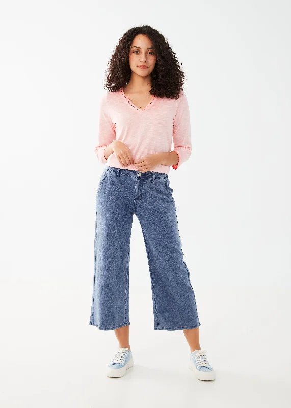 FDJ Pull-On Wide Leg Crop