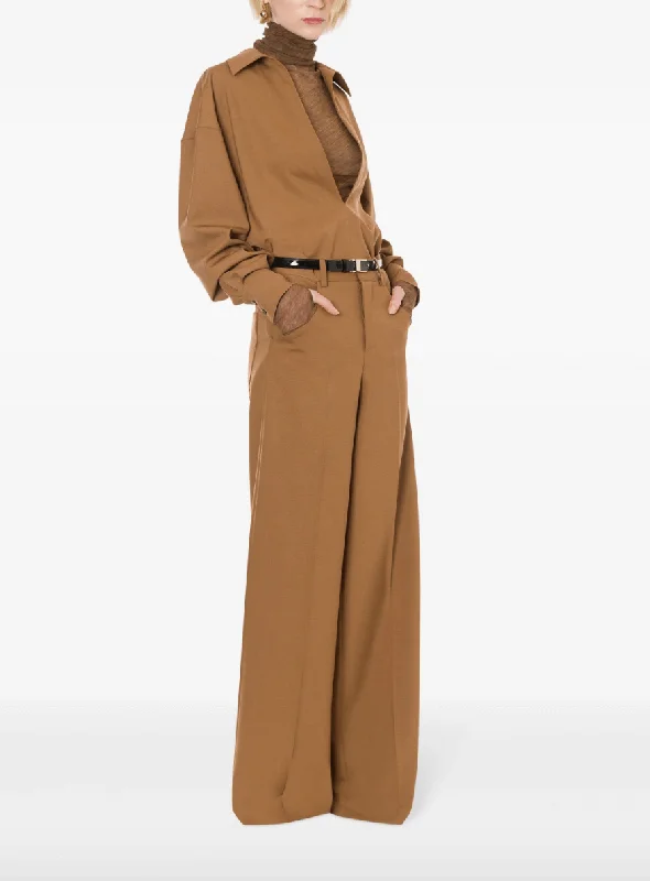 high-waisted wide-leg trousers