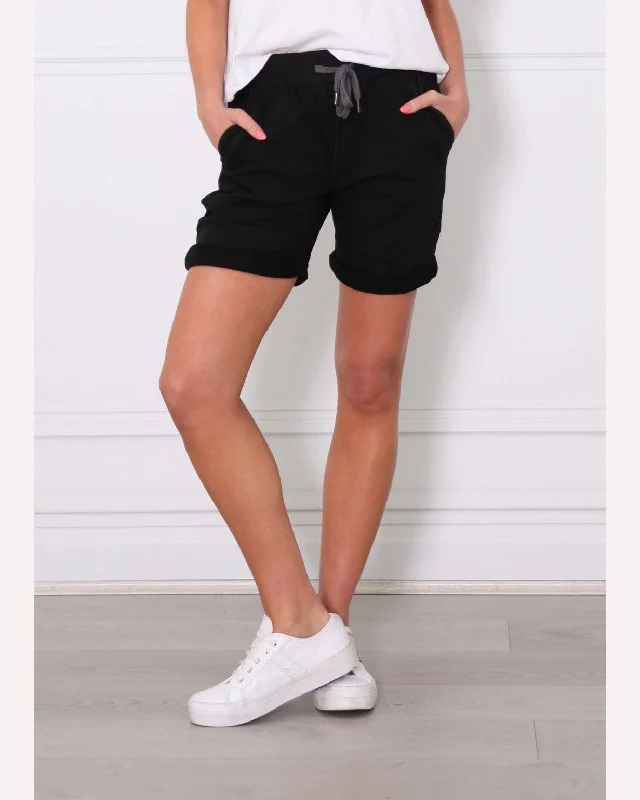 Monaco Jean Riley Denim Short - Black