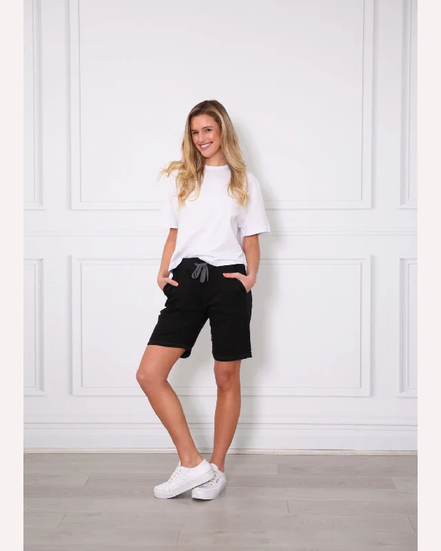 Monaco Jean Riley Denim Short - Black