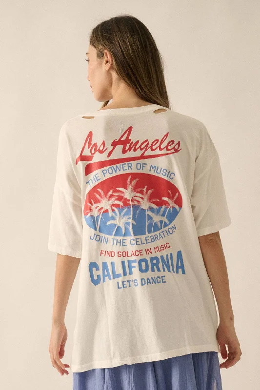 Power of Music Los Angeles Distress Graphic T-shirt