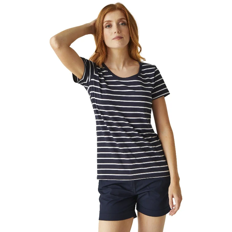 8 / Navy/White Stripe