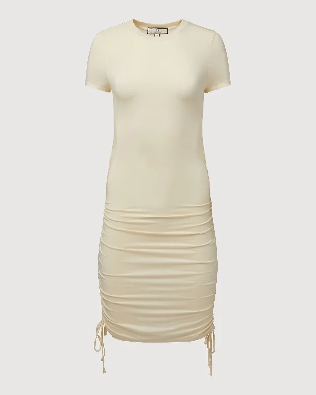 Ruched Tee Mini Dress