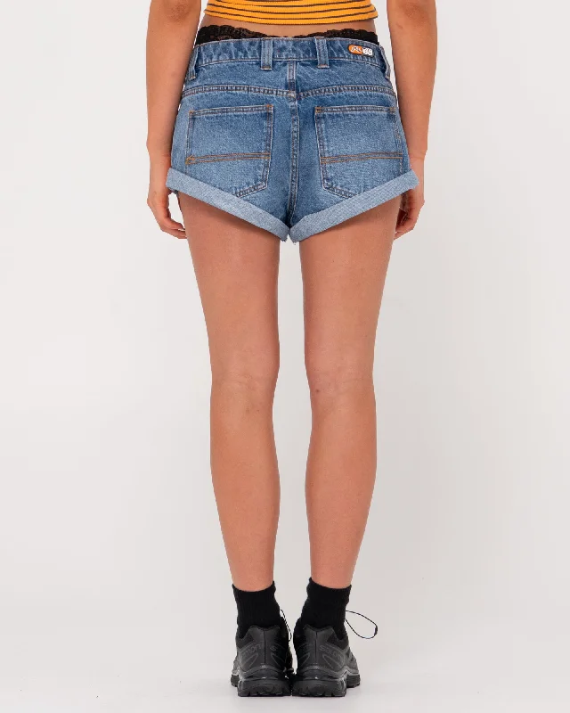 Shorty Low Rise Denim Mini Short