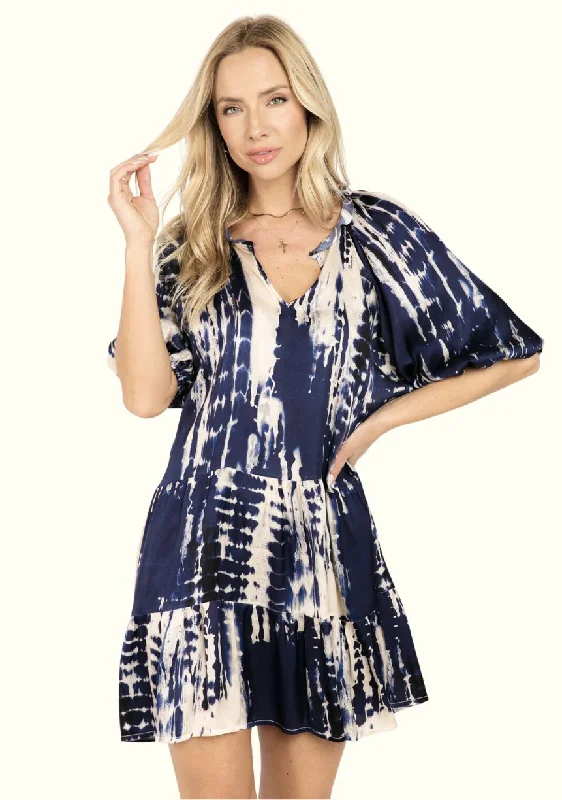 Sofia Navy Tie Dye Sean Dress