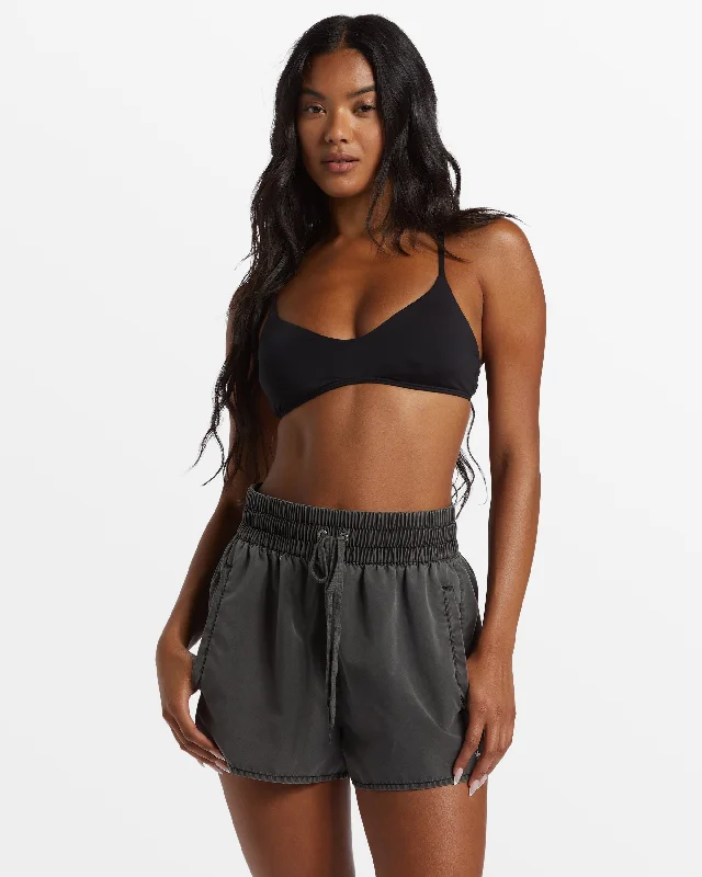 Sol Searcher New Elastic Waist Volleys - Black Pebble