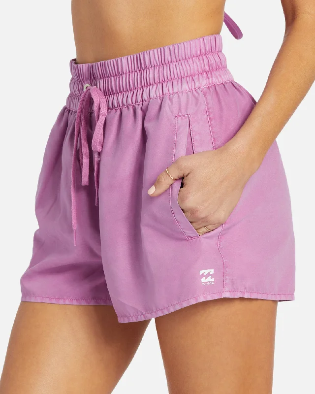 Sol Searcher New Elastic Waist Swim Shorts - Lush Lilac