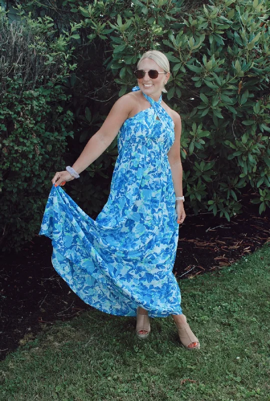 Sunny Blue Skies Maxi Dress