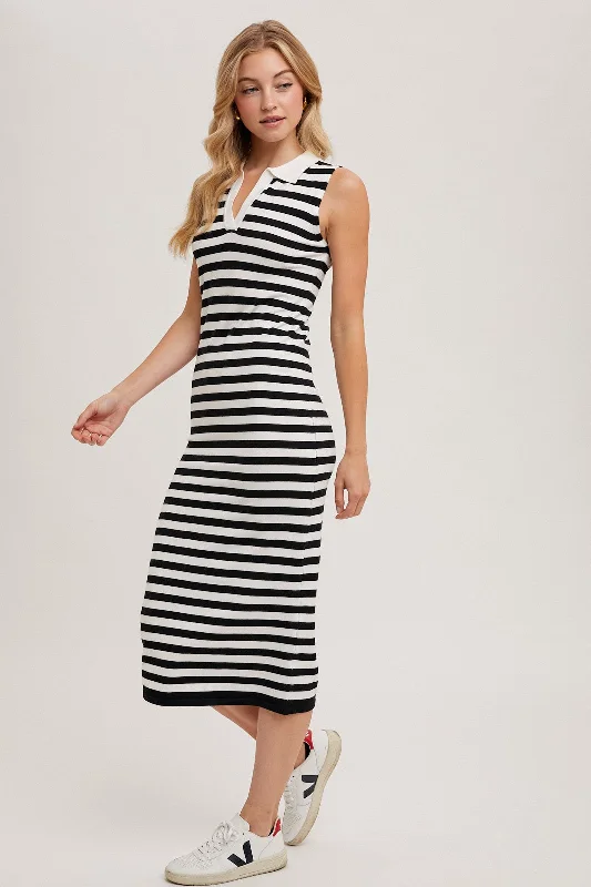 The Right Stripe Bodycon Maxi Dress