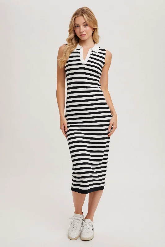 The Right Stripe Bodycon Maxi Dress