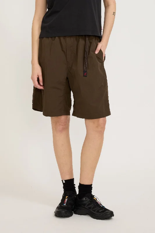 Women's Nylon Loose Short Deep Brown