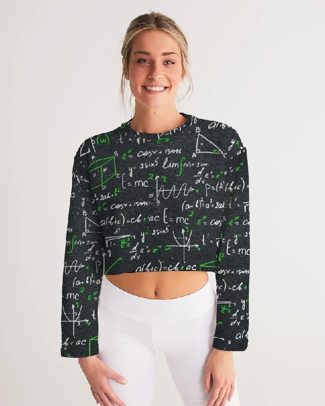 AKH Equations Women's Cropped Sweatshirt