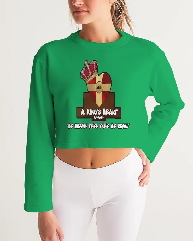 AKH Green Women's Cropped Sweatshirt