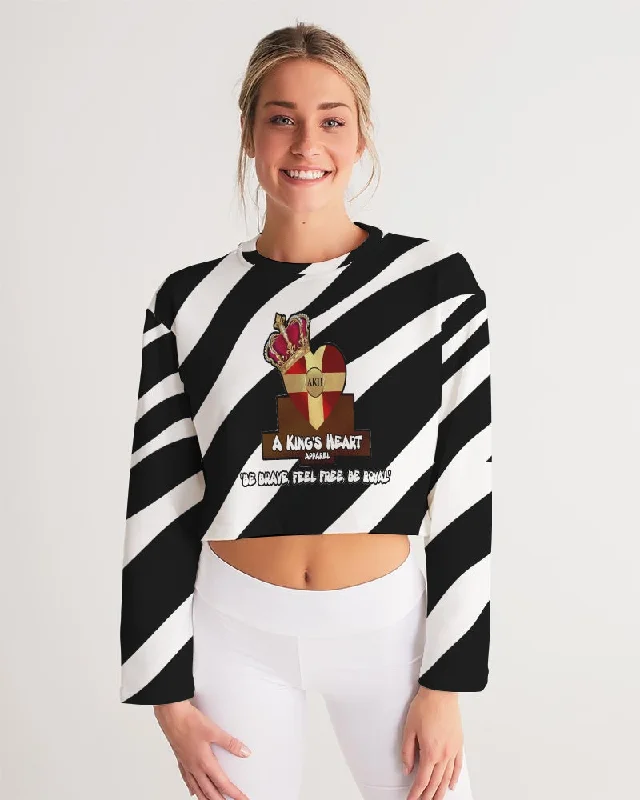 AKH Zebra Women's Cropped Sweatshirt