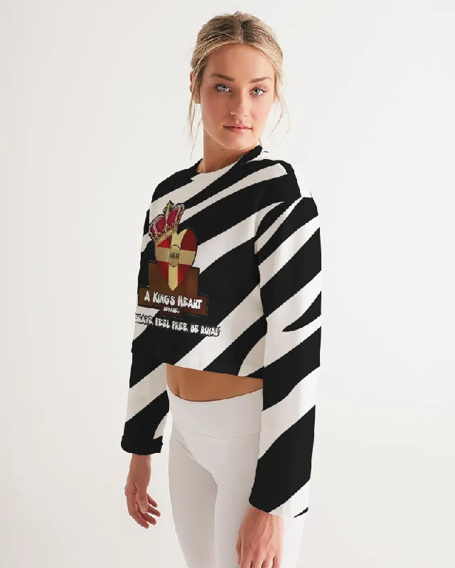 AKH Zebra Women's Cropped Sweatshirt