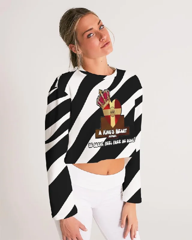 AKH Zebra Women's Cropped Sweatshirt