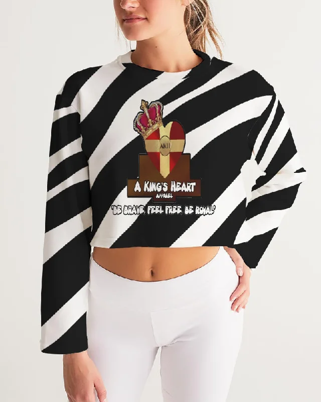 AKH Zebra Women's Cropped Sweatshirt