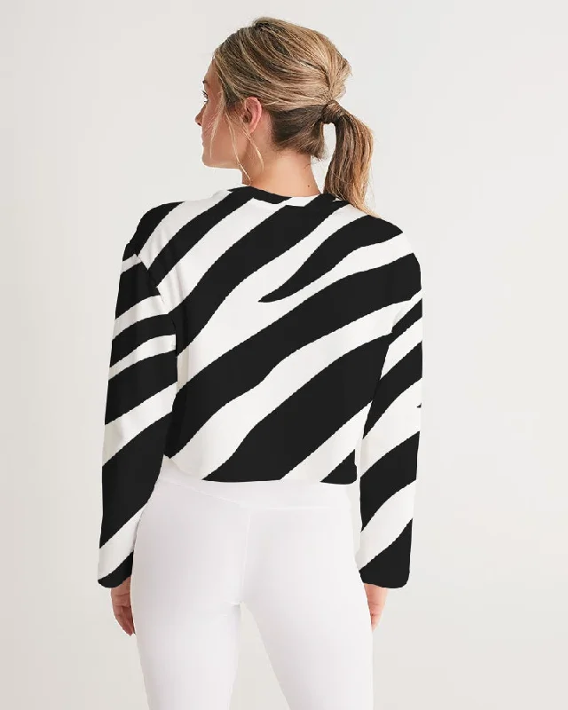 AKH Zebra Women's Cropped Sweatshirt