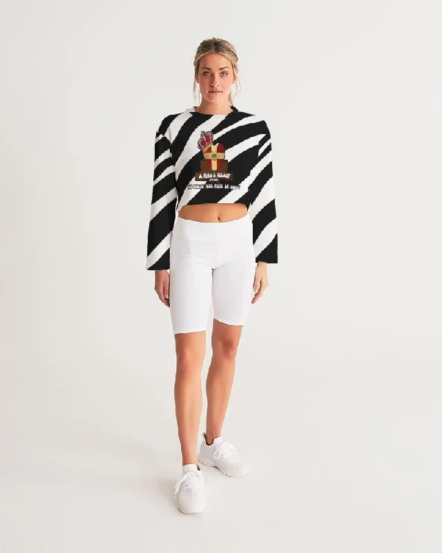 AKH Zebra Women's Cropped Sweatshirt