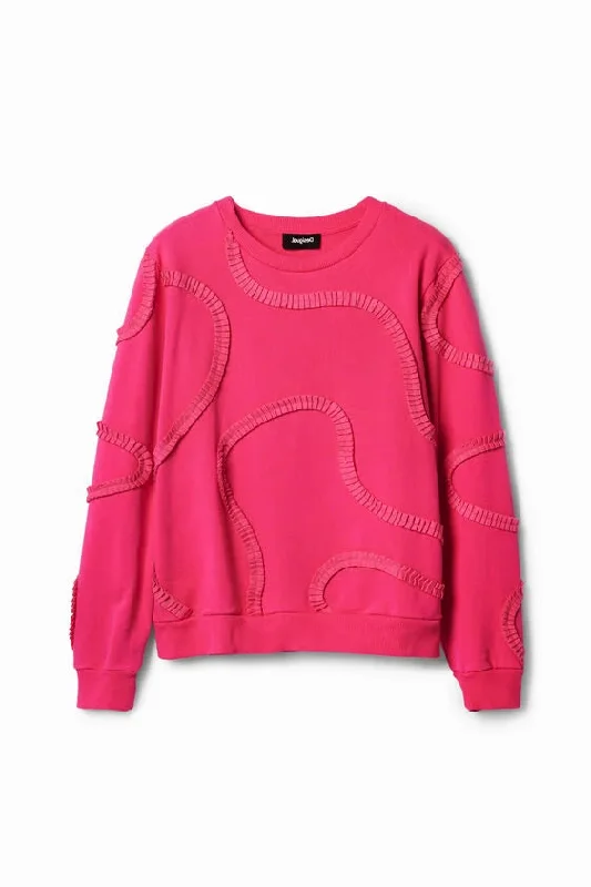 Desigual Pleated Strip Sweatshirt