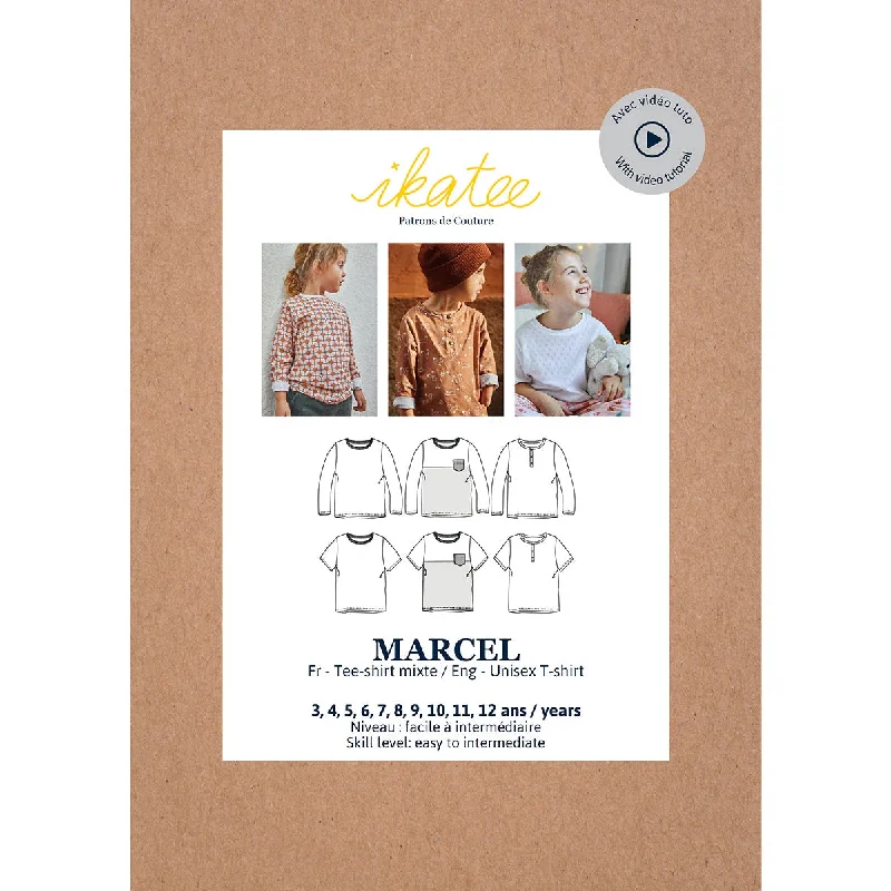 Marcel Tee-shirts - Kids - Sewing Pattern | Ikatee