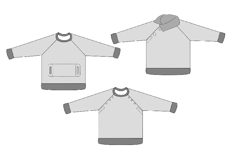 PDF Pattern - Adventurer Raglan Sweatshirt | Waves & Wild