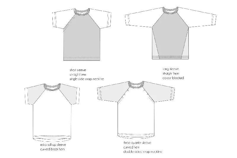 PDF Pattern - Explorer Raglan T-Shirt | Waves & Wild